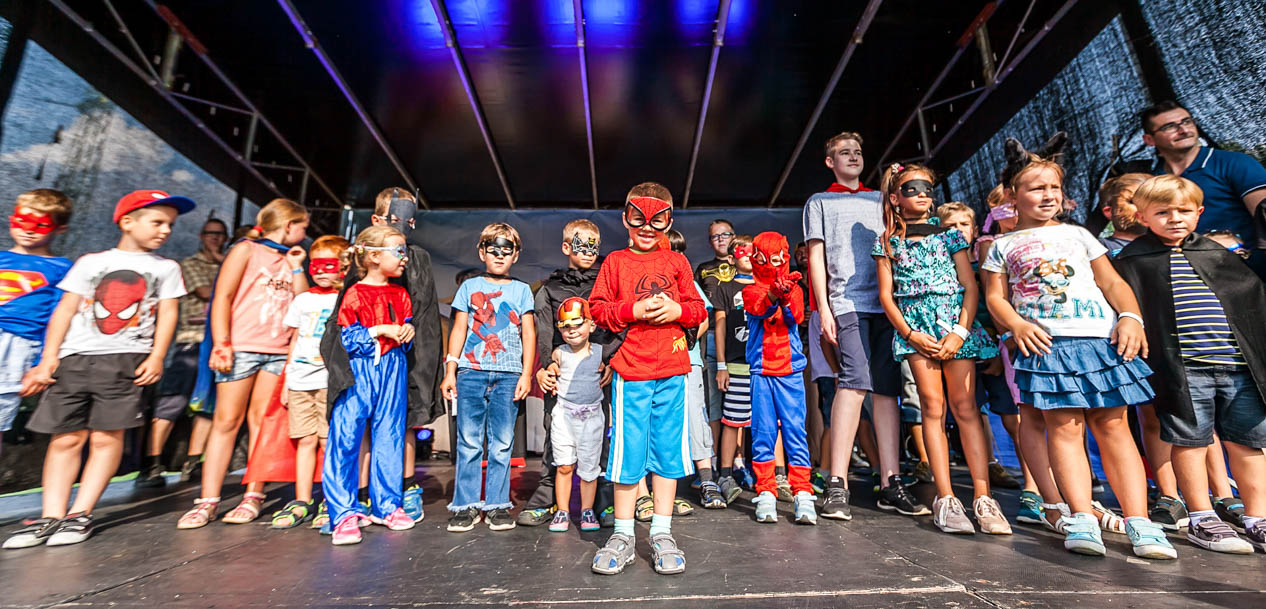Superheroes at the Bielsko-Biała Stadium