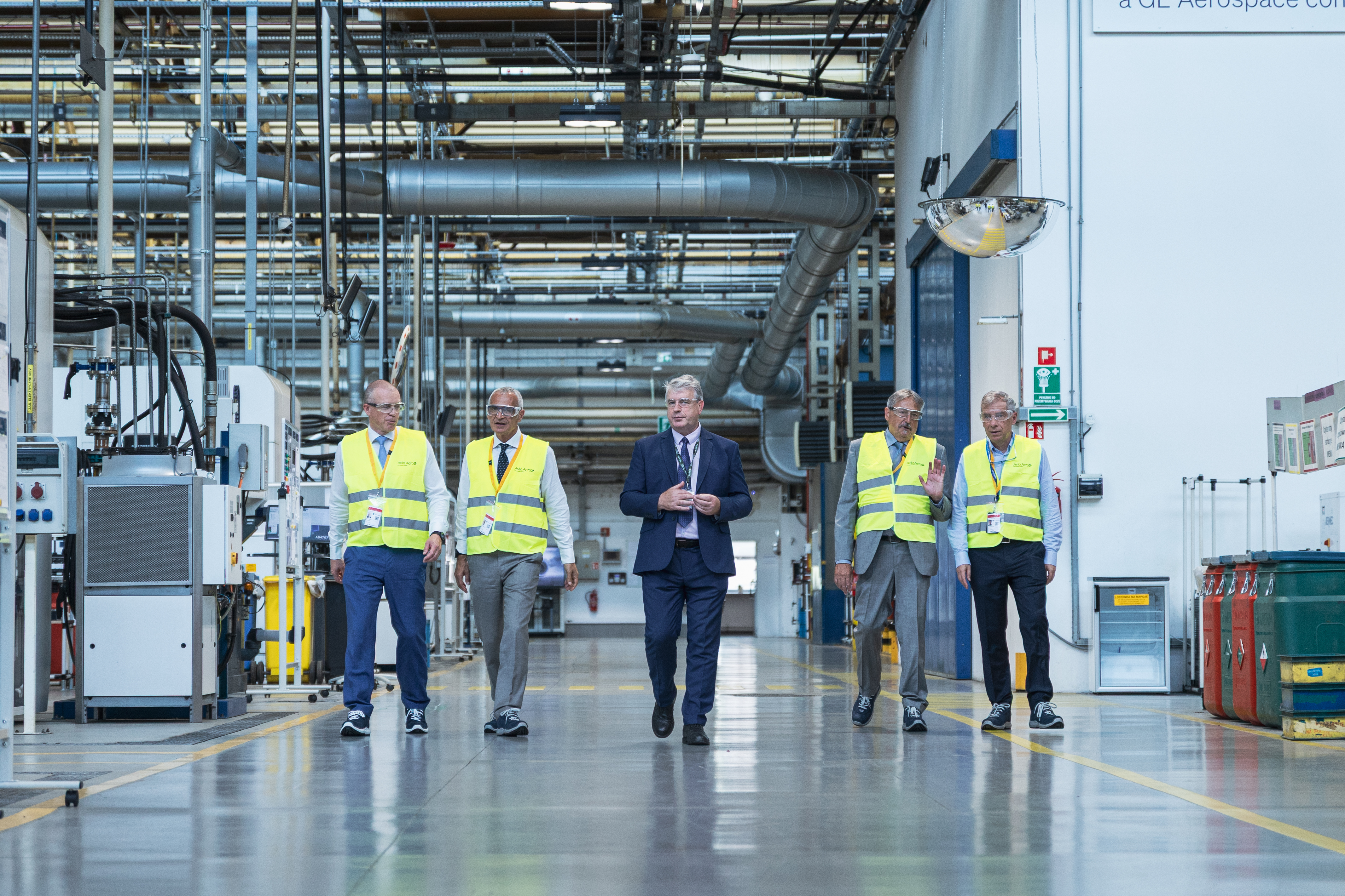 Plant tour during the 25th anniversary celebration in Bielsko-BiaÅa.